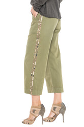 WIDE LEG PANT- OLIVE BRANCH - Da-Nang